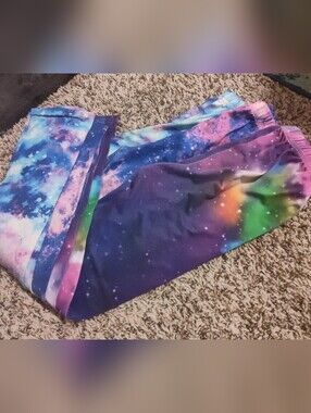 3 Pairs Of Kids Galaxy Print Jogger Pants